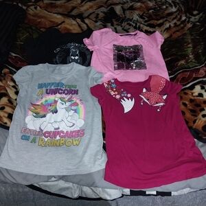 WonderWink Kids T-Shirt Set - Gray, Pink, Red